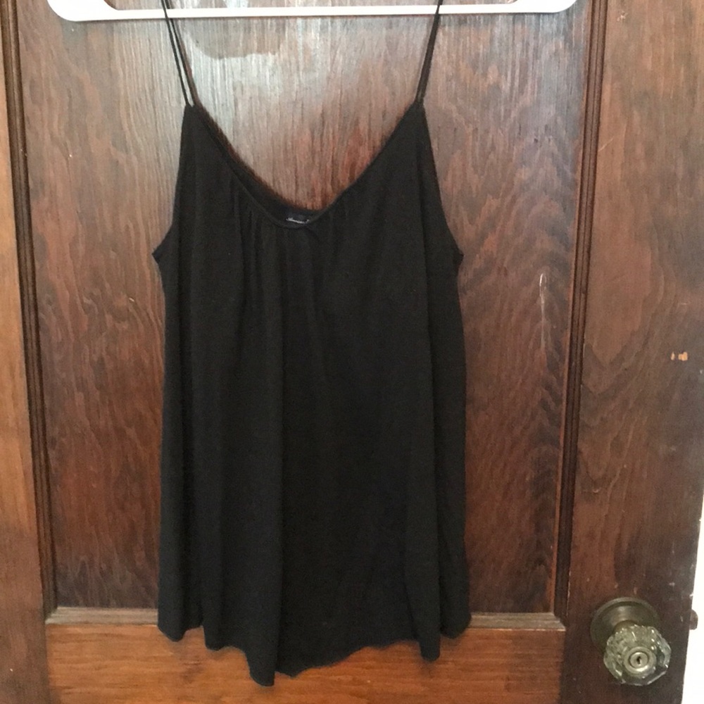 Black thin strap tank top